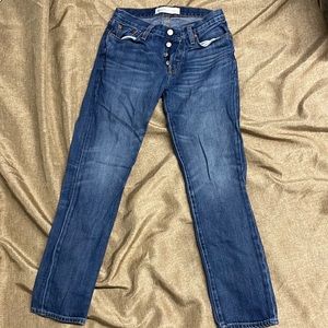 Gap relaxed boyfriend, jeans, size 24 waist. EUC